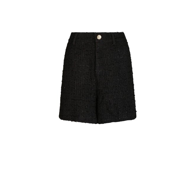 Zanya Boucle Shorts - Black