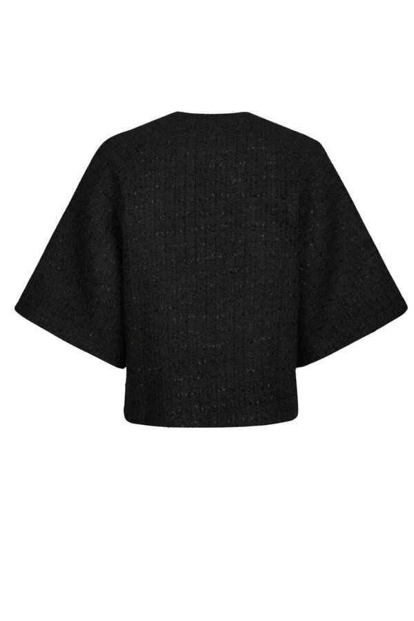 Rosella Boucle Mini Jacket - Black