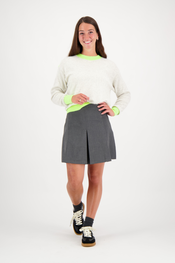 Giga Pullover - Beige Fluo Yellow