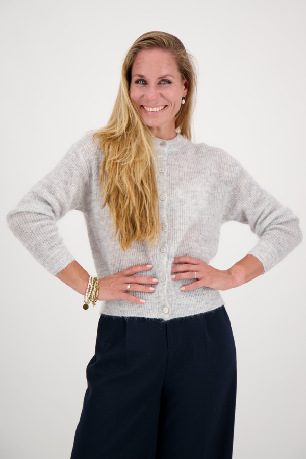 Intie Paillete Gilet - Grey