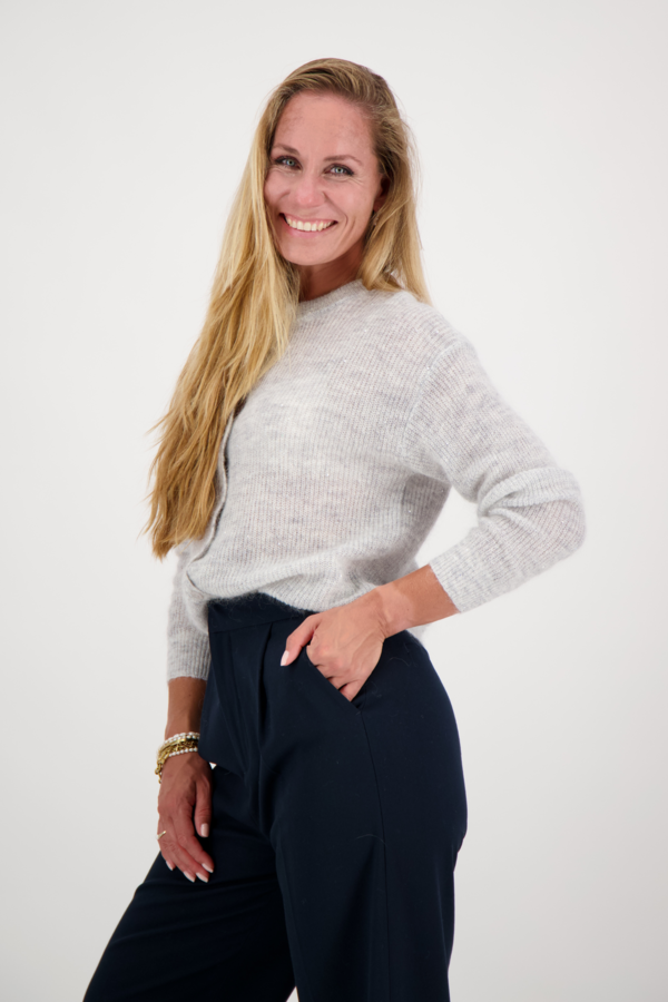 Intie Paillete Gilet - Grey