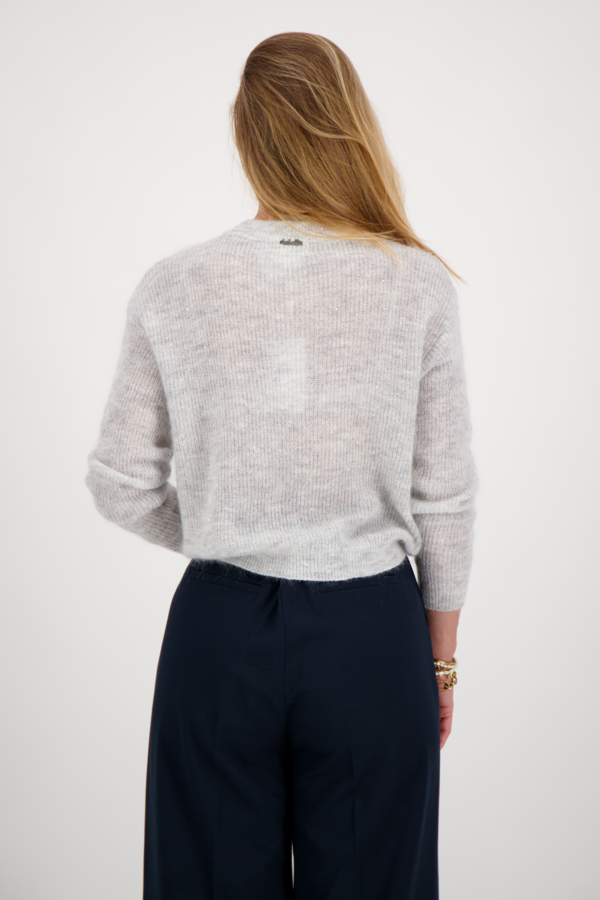 Intie Paillete Gilet - Grey