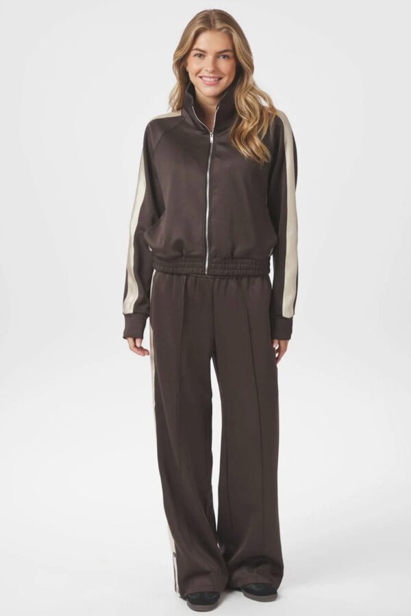 Puggy Track Suit Pants - Dark Brown