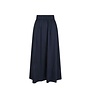 Yara Long Poplin Skirt - Navy