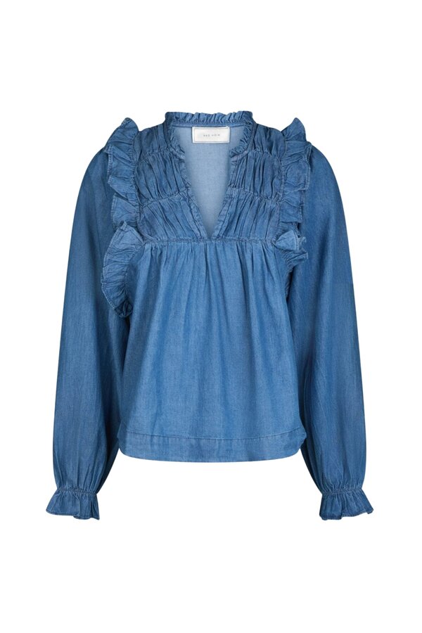Janis Denim Blouse - Blue