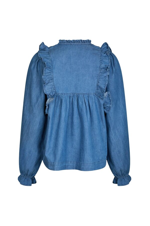 Janis Denim Blouse - Blue