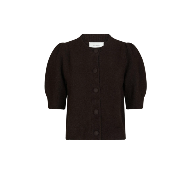 Trudy Knit Cardigan - Dark Brown