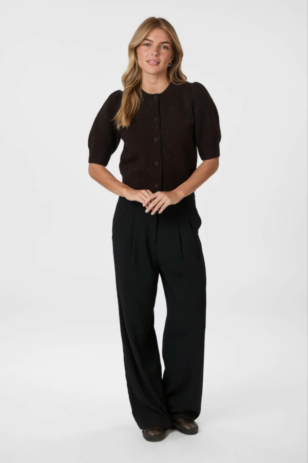 Trudy Knit Cardigan - Dark Brown