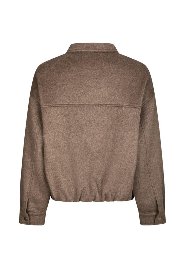 Florine Wool Bomber Jacket - Light Brown