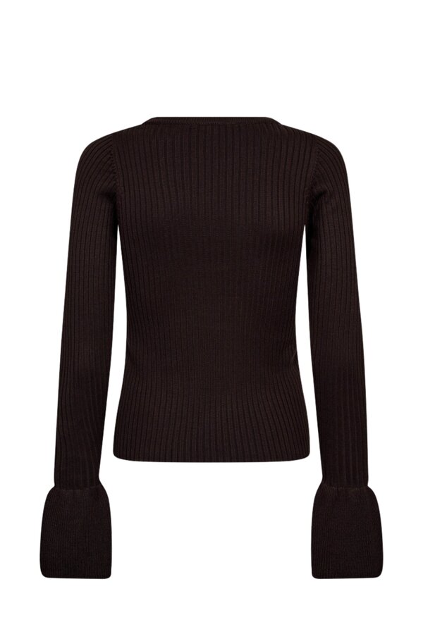 Balin Wide Cuf Knit - Dark Brown