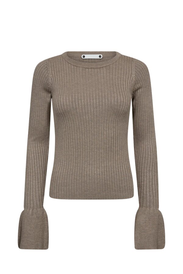 Balin Wide Cuf Knit - Light Walnut