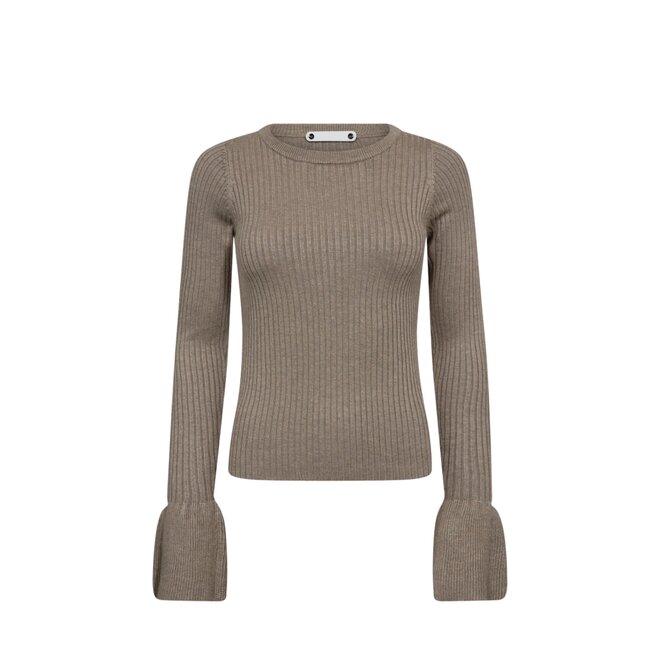 Balin Wide Cuf Knit - Light Walnut