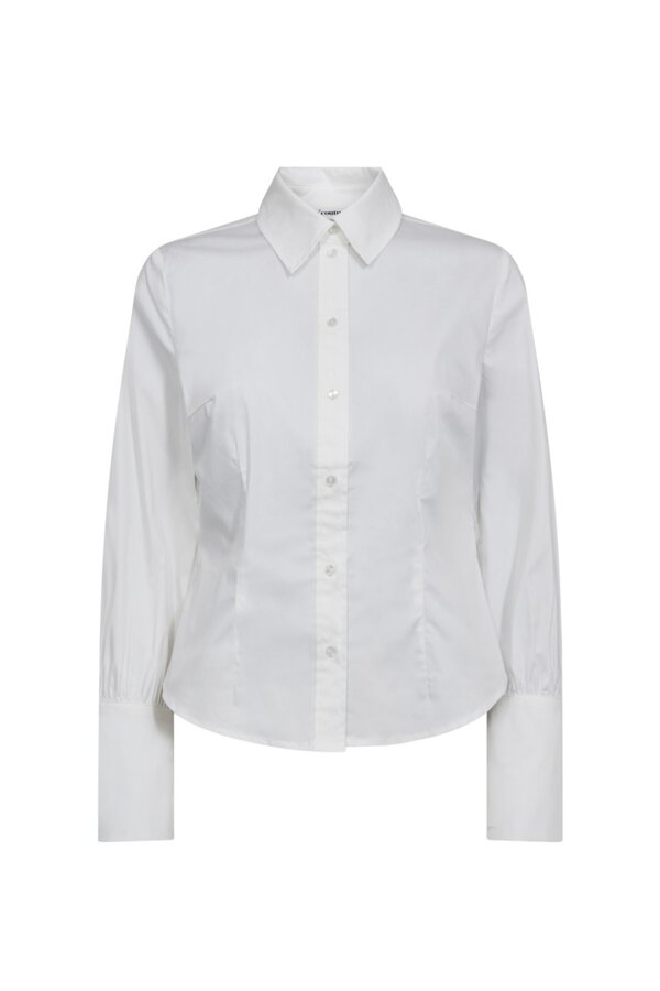 Sanna Pearl Cuff Shirt - White