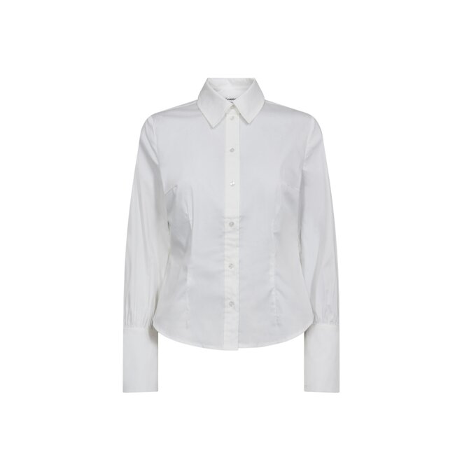 Sanna Pearl Cuff Shirt - White