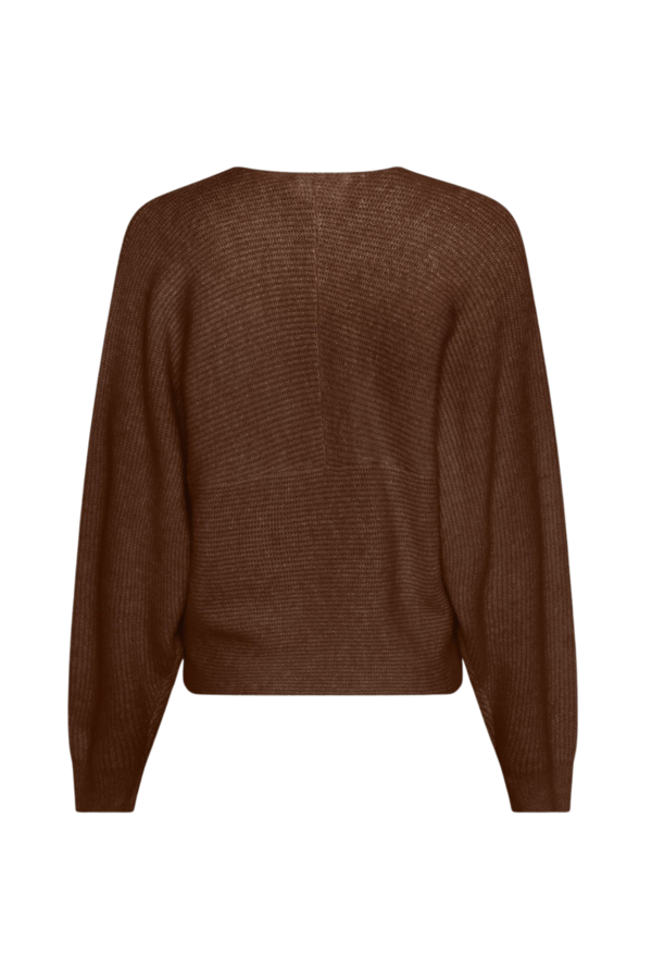 Zinelle Wrap Pullover - Slate Black Melange