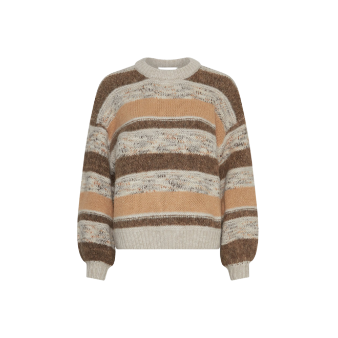 Constance Pullover Stripe - Oatmeal