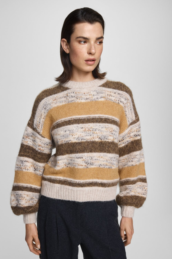 Constance Pullover Stripe - Oatmeal