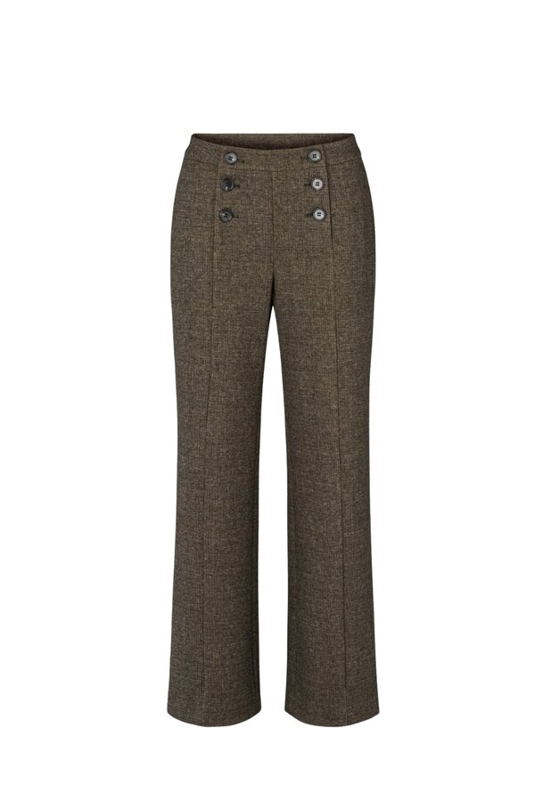 Peach Zoey Wide Pants - Brown Sugar
