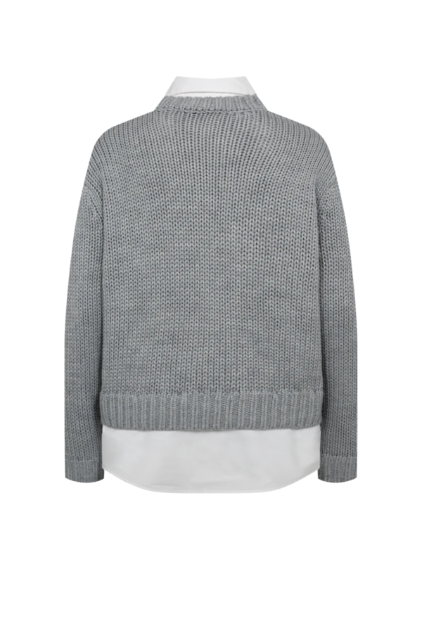 Yasmin Pullover - Light Grey Melange