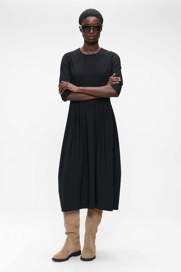 Heide Tech Jersay Dress - Black
