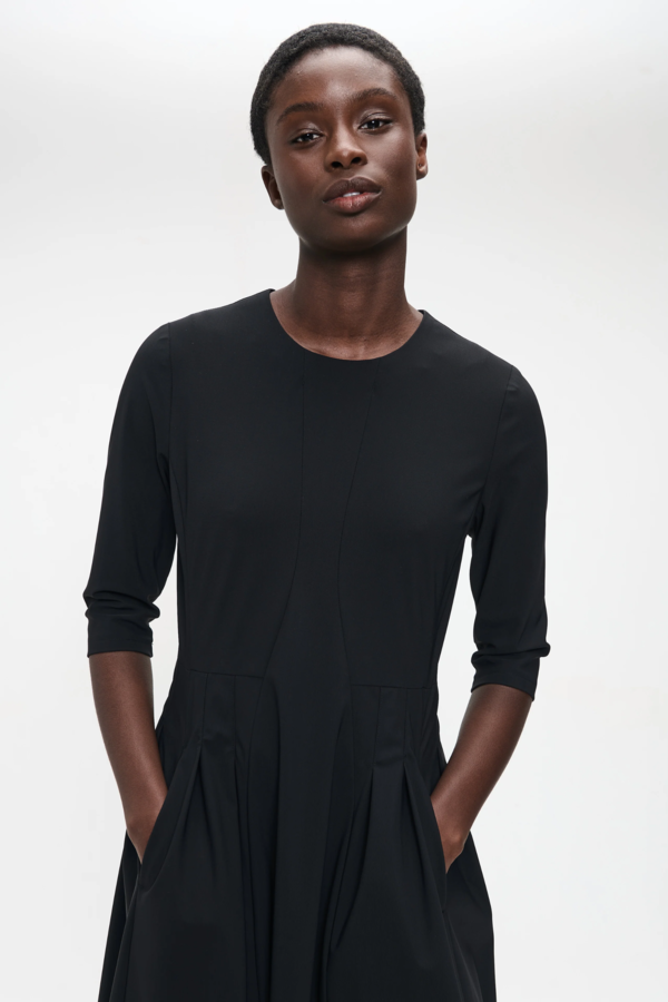 Heide Tech Jersay Dress - Black
