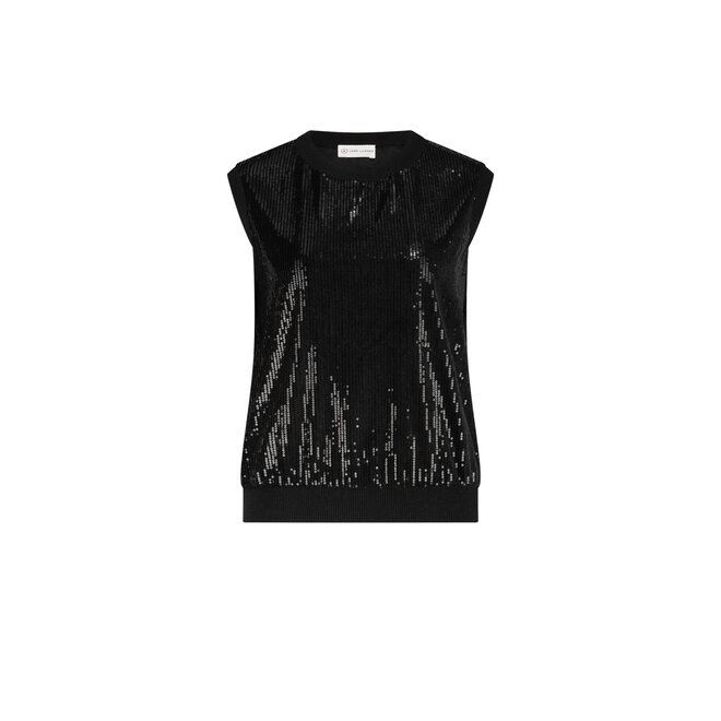 Pallino Sequins Top - Black