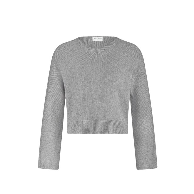 Pullover Seamless Viscose - Grey Melange