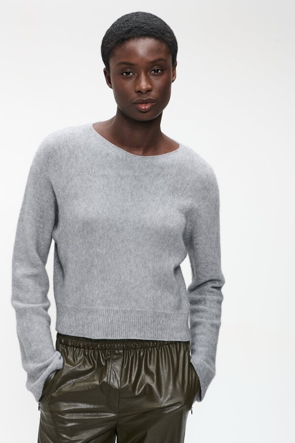 Pullover Seamless Viscose - Grey Melange