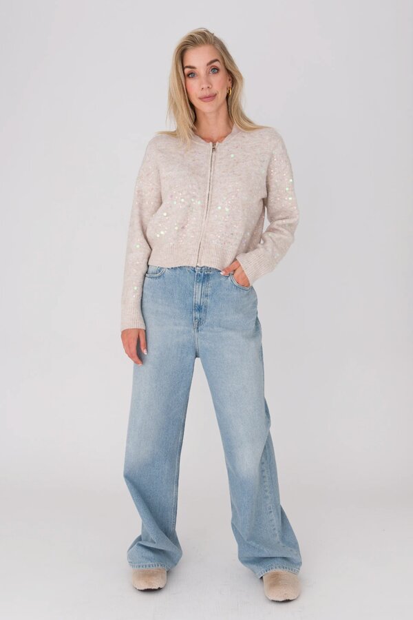 Glitter Vest - Beige