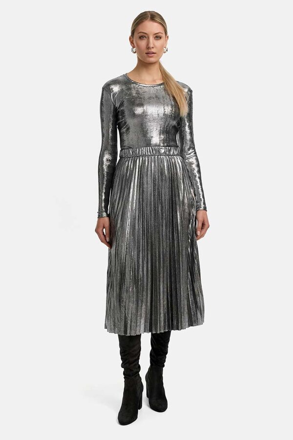 Geplooide Rok - Zilver