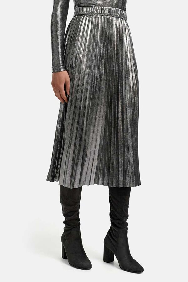 Geplooide Rok - Zilver