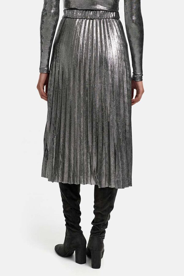 Geplooide Rok - Zilver