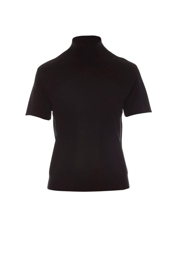 Gebreid Shirt - Zwart