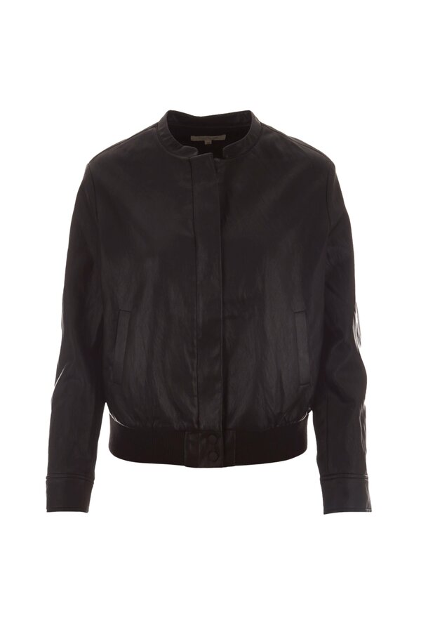 Pilotenjack Leer - Zwart