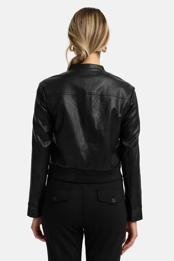 Pilotenjack Leer - Zwart