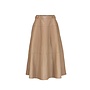 Leren Rok - Taupe