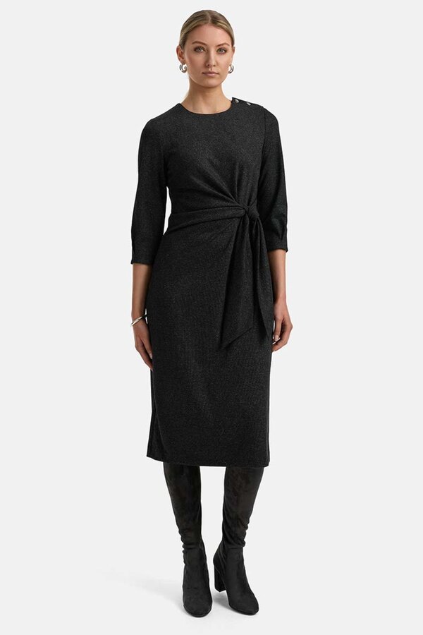 Jersey Jurk - Zout Peper