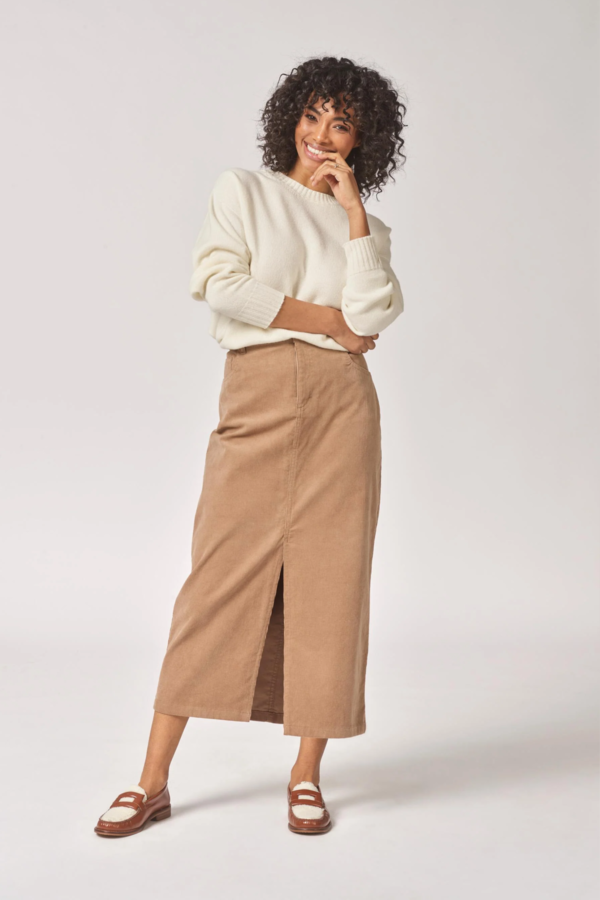 Silly Rib Skirt - Camel