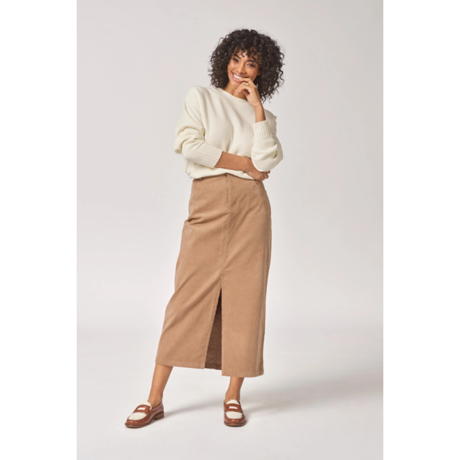 Silly Rib Skirt - Camel