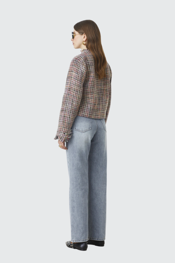 Daisy Tweed Short Jacket - Red