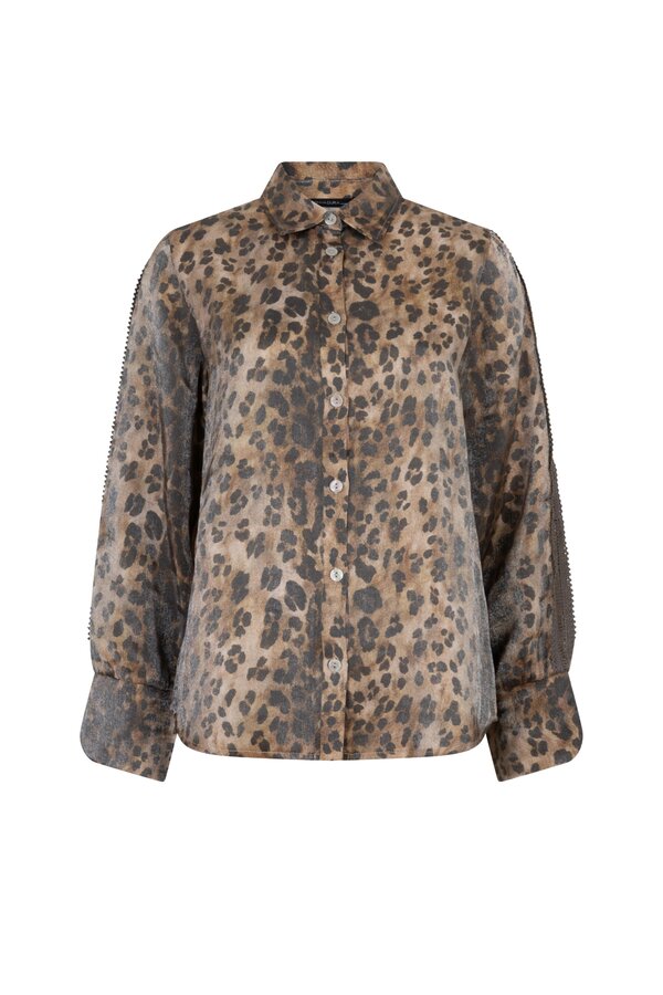 Leopard Blouse - Bruin