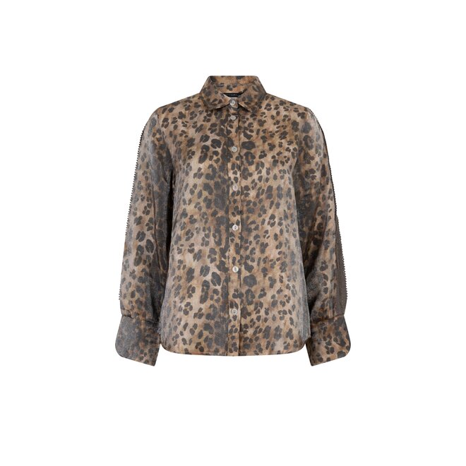 Leopard Blouse - Bruin