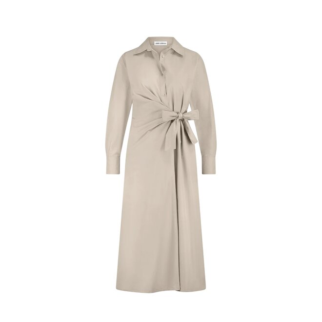 Edyta Taffeta Dress - Beige