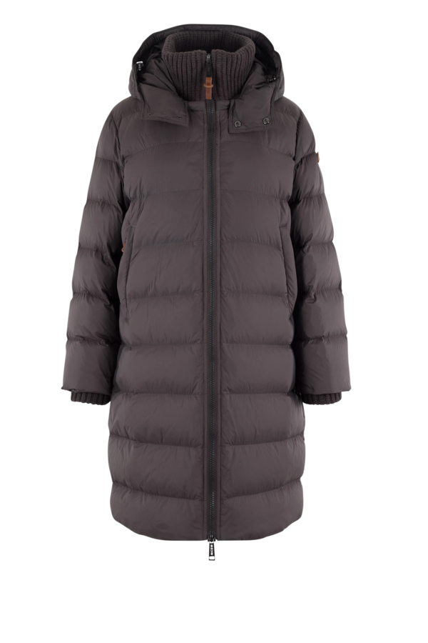 Brandy Long Jacket - Dark Brown Solid