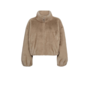 Fera Faux Fur Jacket - Camel