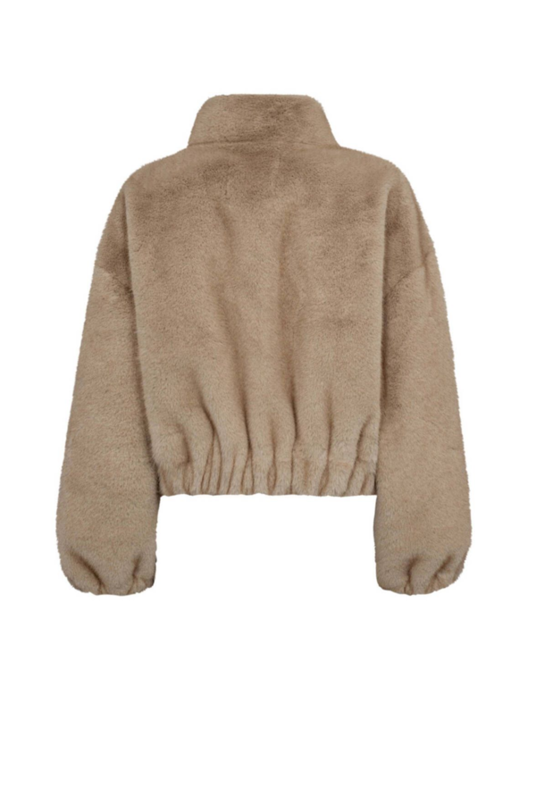 Fera Faux Fur Jacket - Camel
