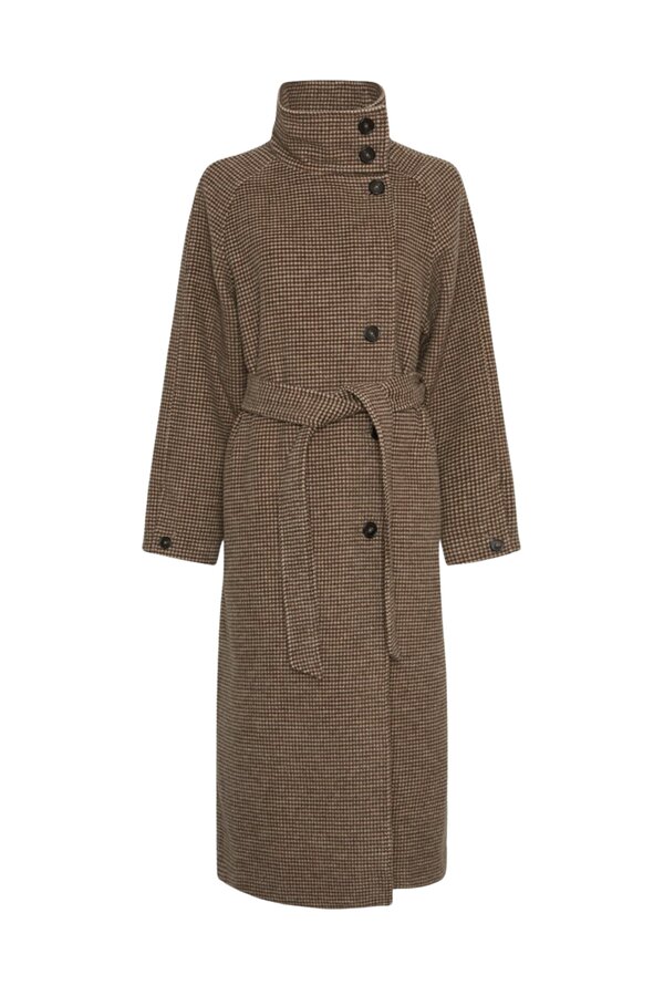 Pamela Coat CHK - Black/M Des