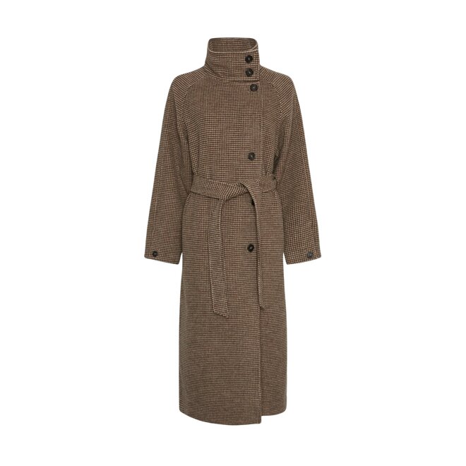 Pamela Coat CHK - Black/M Des