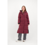 Stone Nylon Coat - Burgundy