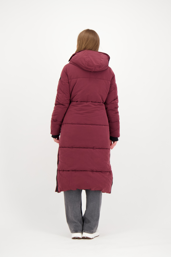Stone Nylon Coat - Burgundy